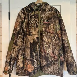 Rainier Late Season Primaloft Silver Down Insulated Mossy Oak Camo Hunting Jacke